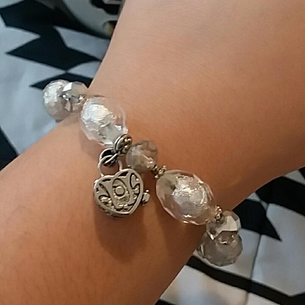 Crystal and Silver Bracelet